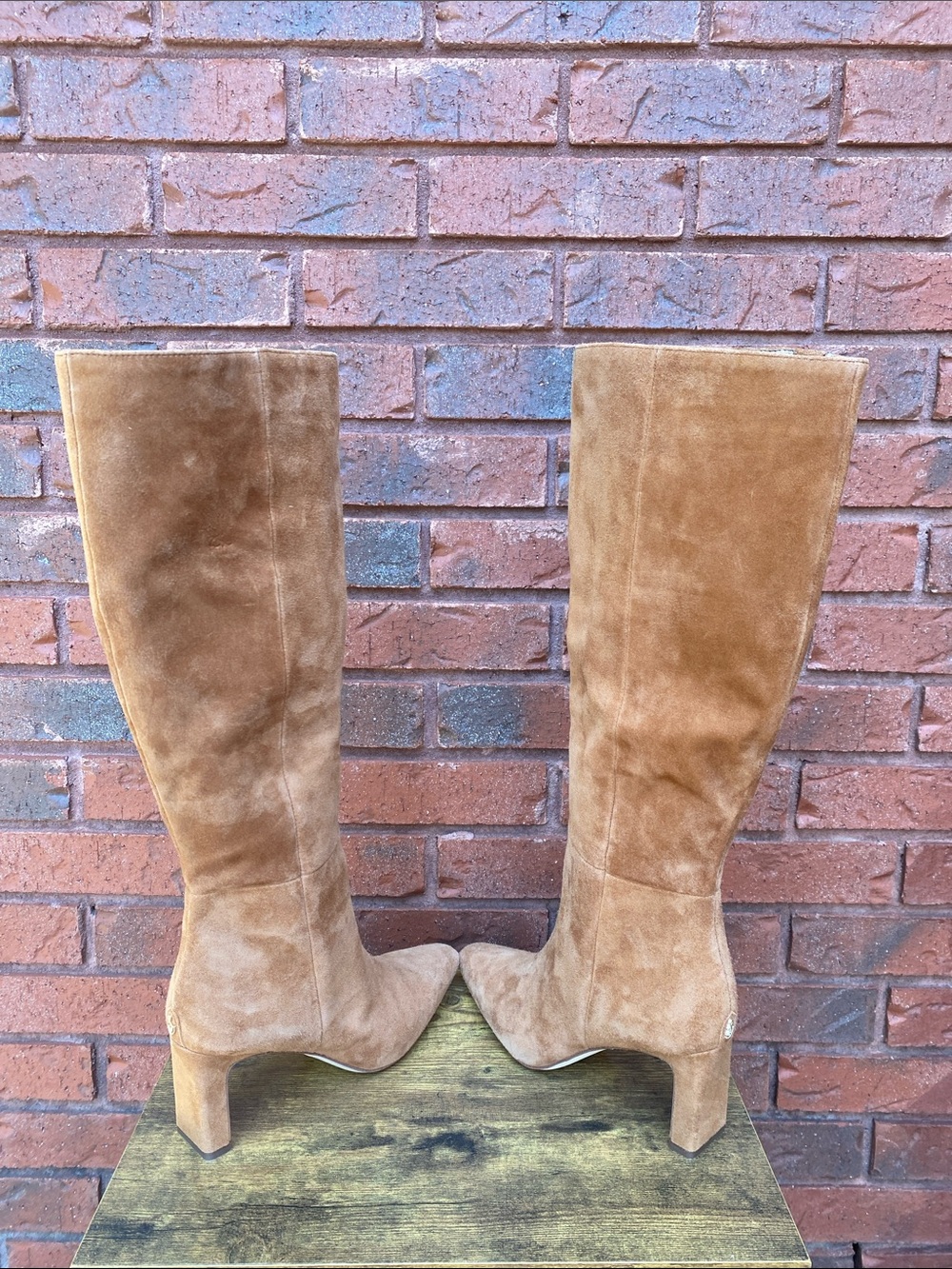 NWT Sam Edelman Tan Suede Knee-High Boots 8 - Picture 4 of 9